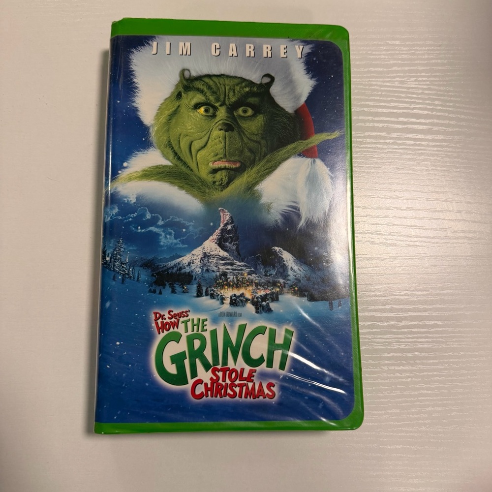 Jim Carrey How the Grinch Stole Christmas VHS Tape